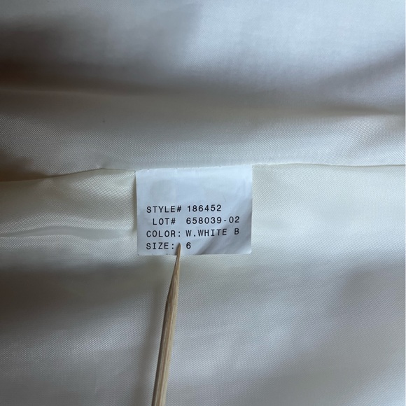 MODA International Women's Coat Winter White Size 6 - Picture 13 of 17